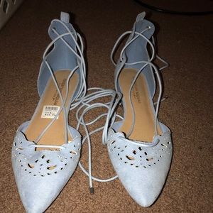 Wrap around ankle flats